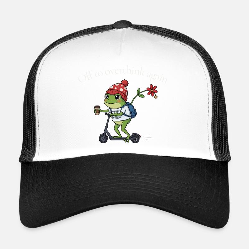 Frosch auf Roller — Überdenken Trucker Cap