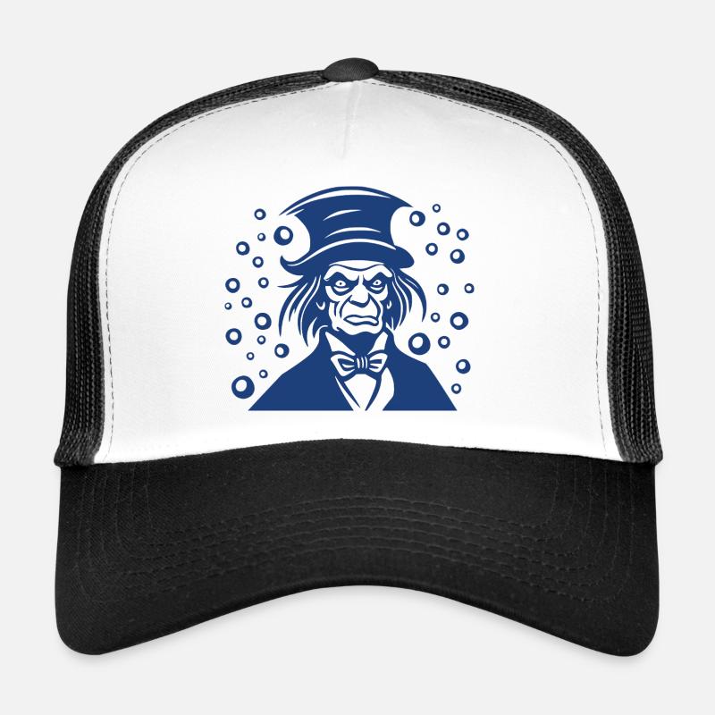 Ebenezer Scrooge Flat Portrait Graphic Trucker Cap
