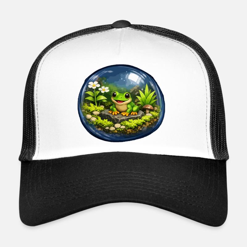 Frosch im Glasterrarium Trucker Cap
