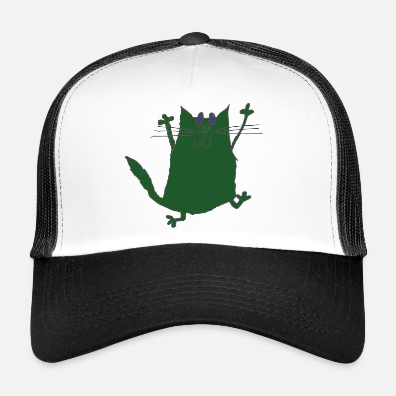 Grüner Katze Trucker Cap