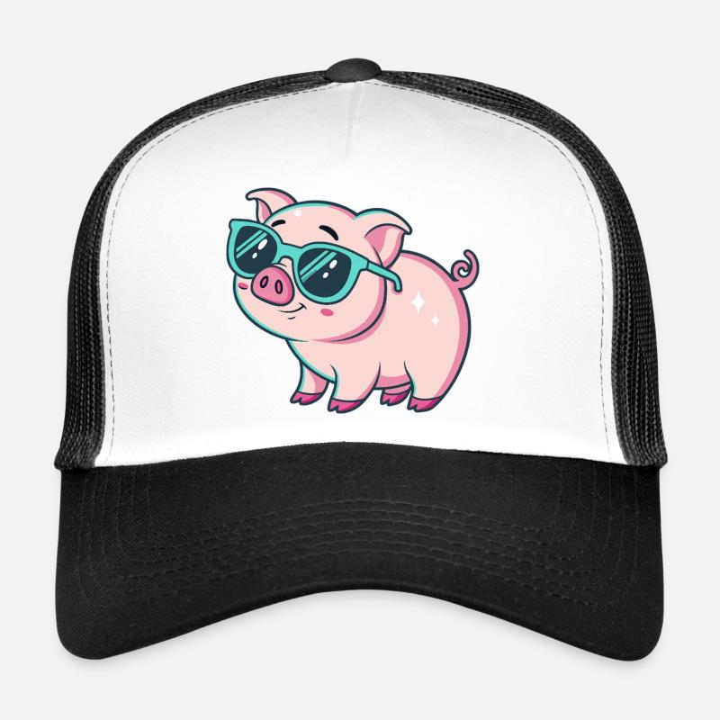 Cochon Cool Lunettes Soleil Casquette trucker 