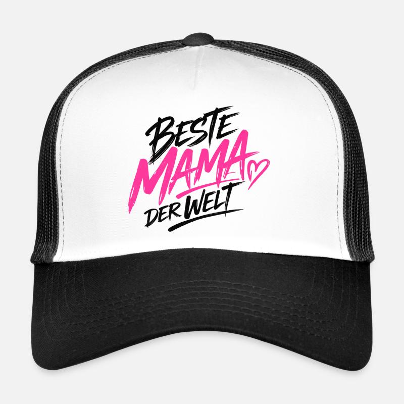 Beste Mama der Welt Neon Rosa Trucker Cap