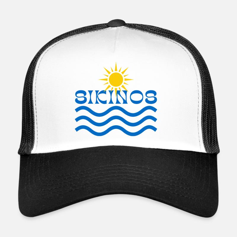 Sikonos-Sun Over Blue Waves  Trucker Cap