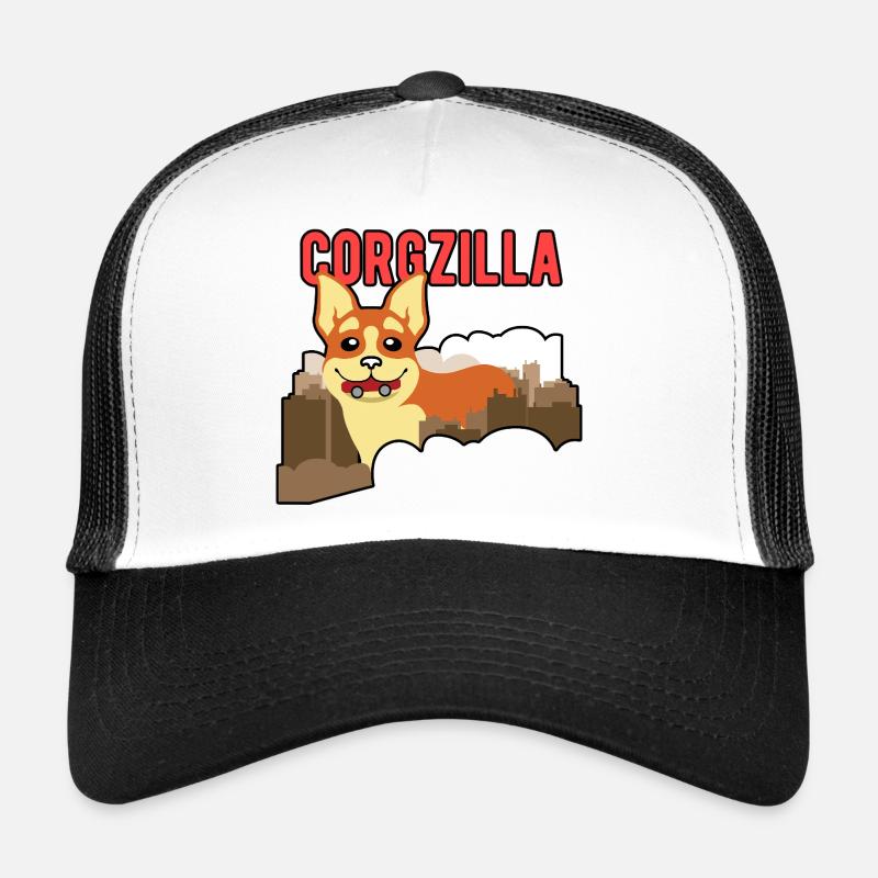 Corgzilla Drôle de Corgi Monstre Monstre Casquette trucker 
