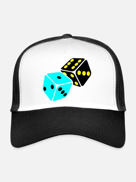 Salle de jeux Neon Cube - Casquette trucker  - blanc/noir - Devant