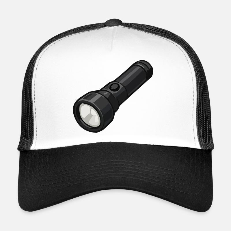 Illustration de lampe torche compacte Casquette trucker 