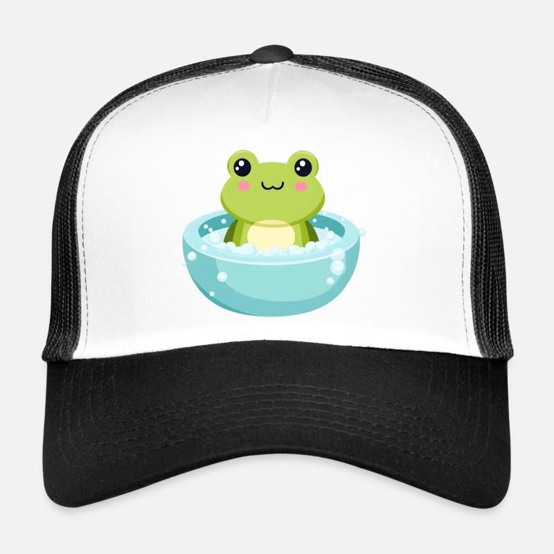 Grenouille dans un bain moussant Casquette trucker 