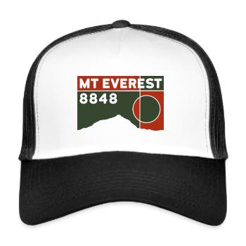 Mount Everest Base Camp Himalaya Trekking Souvenir - Trucker Cap - white/black - Front
