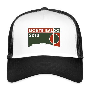 Sentier du Monte Baldo Randonnée Trekking - Casquette trucker  - blanc/noir - Devant