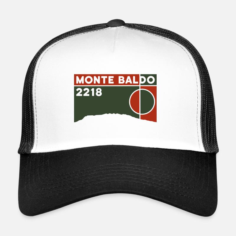 Monte Baldo Trail Wandern Trekking Wanderung - Trucker Cap - Weiß/Schwarz