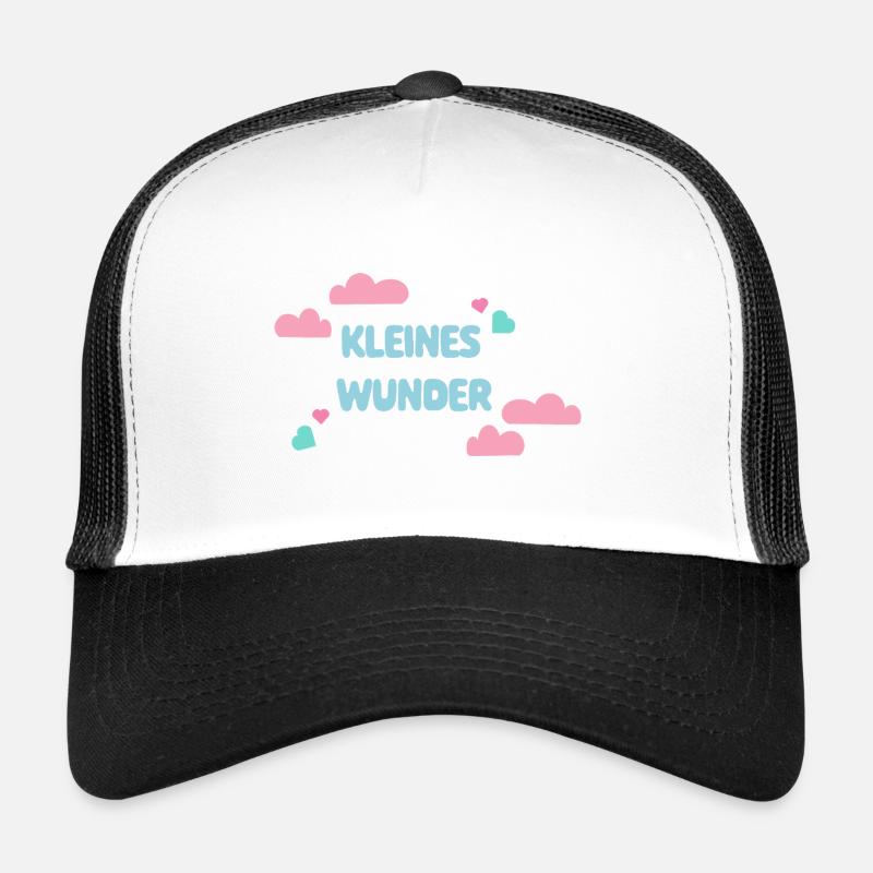 Little Miracle Baby Gift - Birth Gift - Trucker Cap - white/black