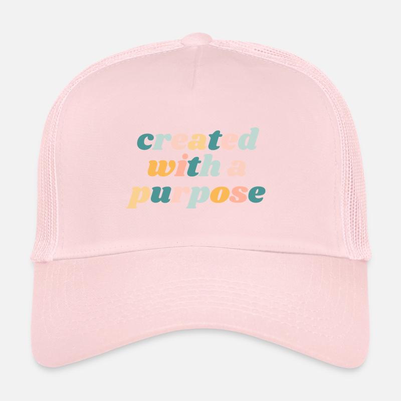 Created With A Purpose - Christian Trucker Cap