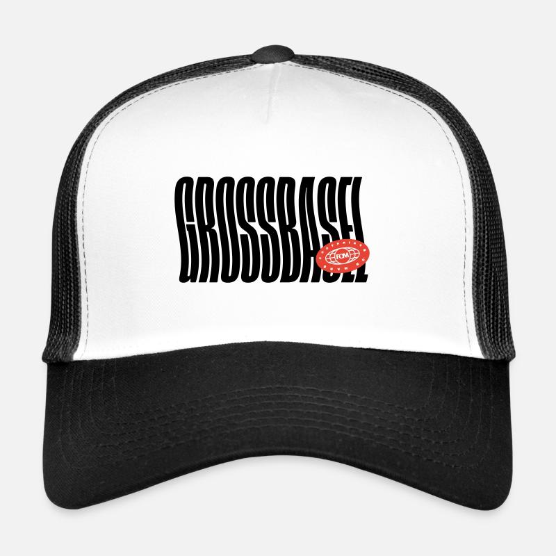 Grossbasel Basel - Trucker Cap - Weiß/Schwarz