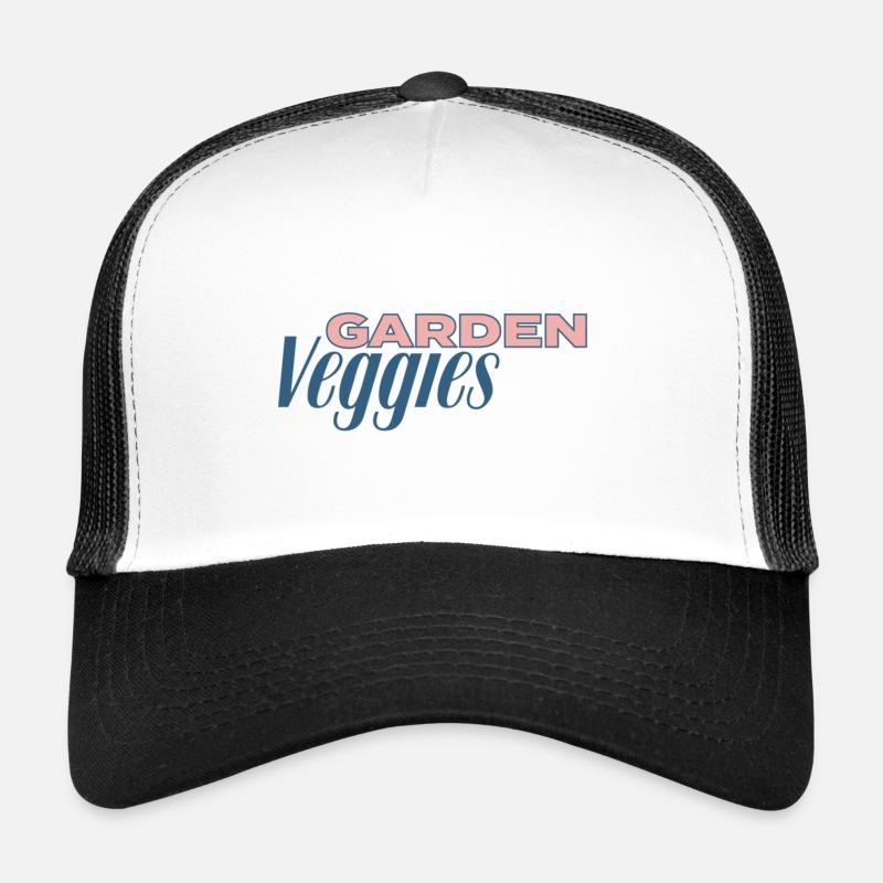 Garden Veggies lettering Trucker Cap