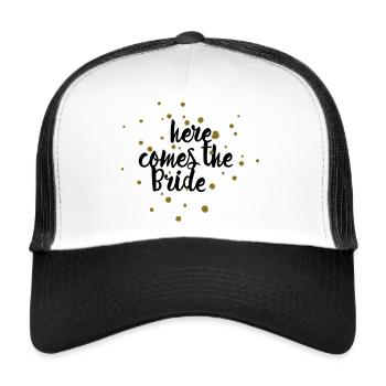 Here comes the Bride - Casquette trucker  - blanc/noir - Devant