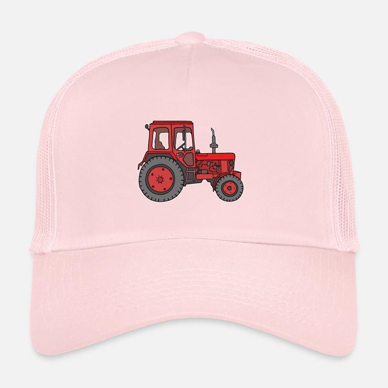 Red tractor Trucker Cap