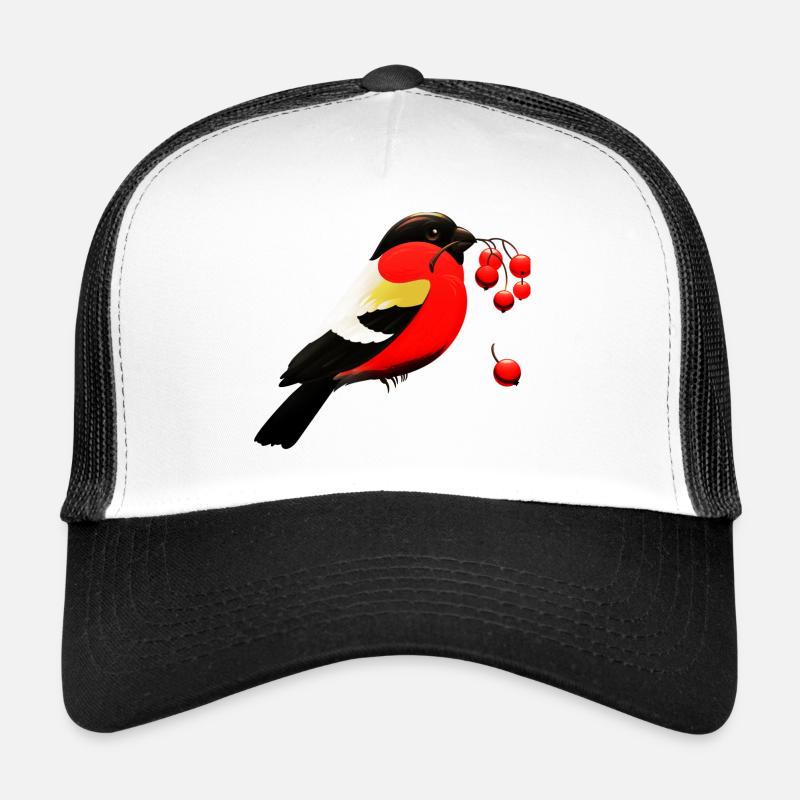 oiseau - Casquette trucker  - blanc/noir
