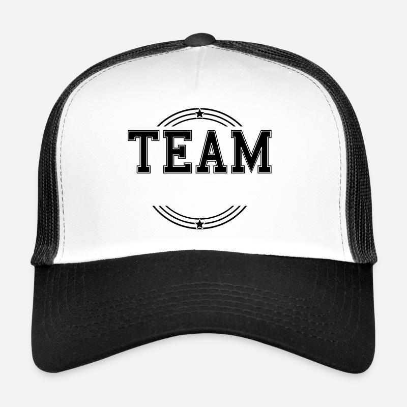 Team Circle Template Customizable own text Trucker Cap