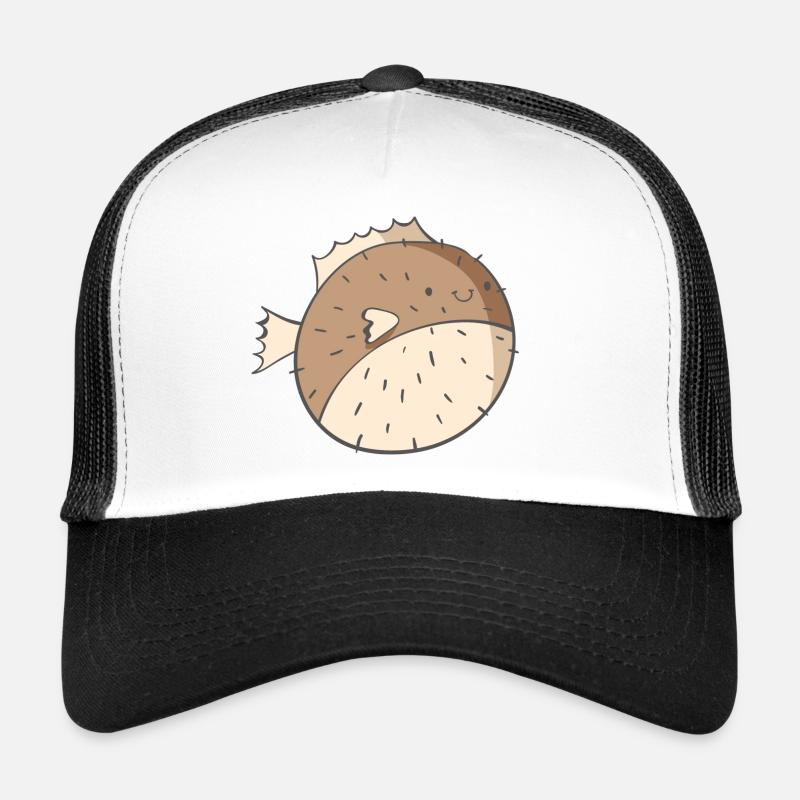 Kugelfisch - Trucker Cap - Weiß/Schwarz