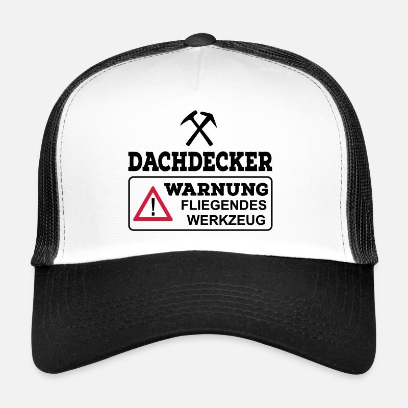 Dachdecker - Trucker Cap - Weiß/Schwarz