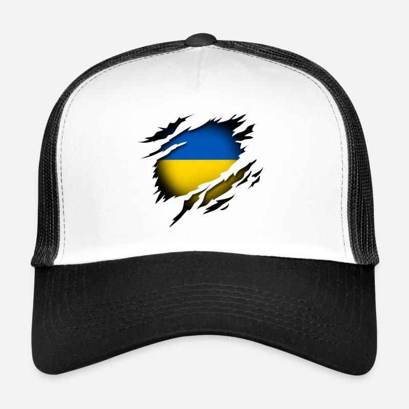 Ukraine at heart - Trucker Cap - white/black