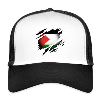 Palestine at heart - Trucker Cap - white/black - Front