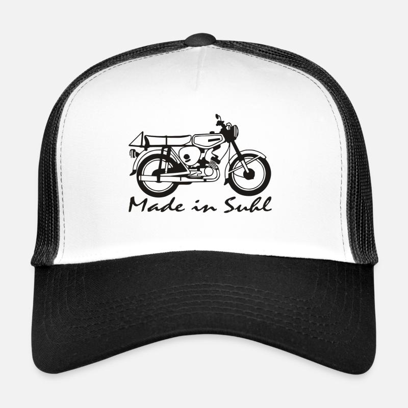Simson s51 Made in Suhl - Trucker Cap - Weiß/Schwarz