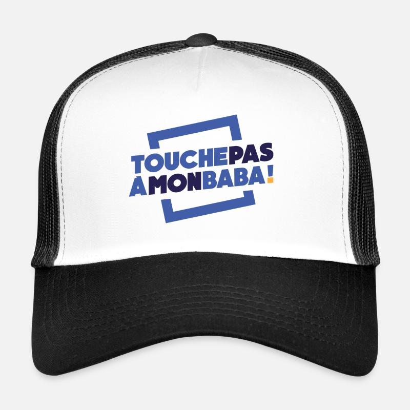 Touche pas à mon Baba - Casquette trucker  - blanc/noir
