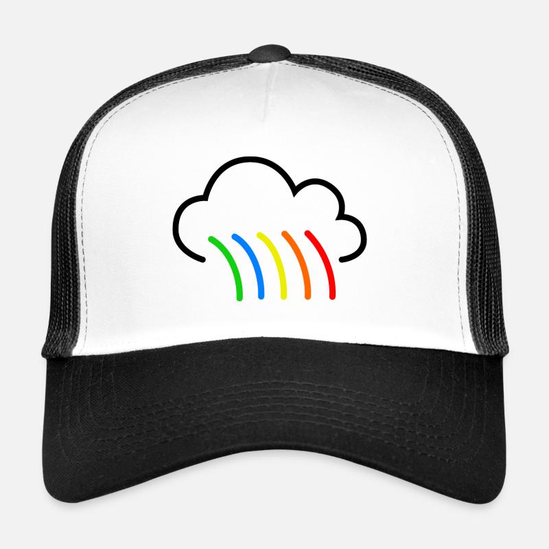 Nuage arc-en-ciel Casquette trucker 