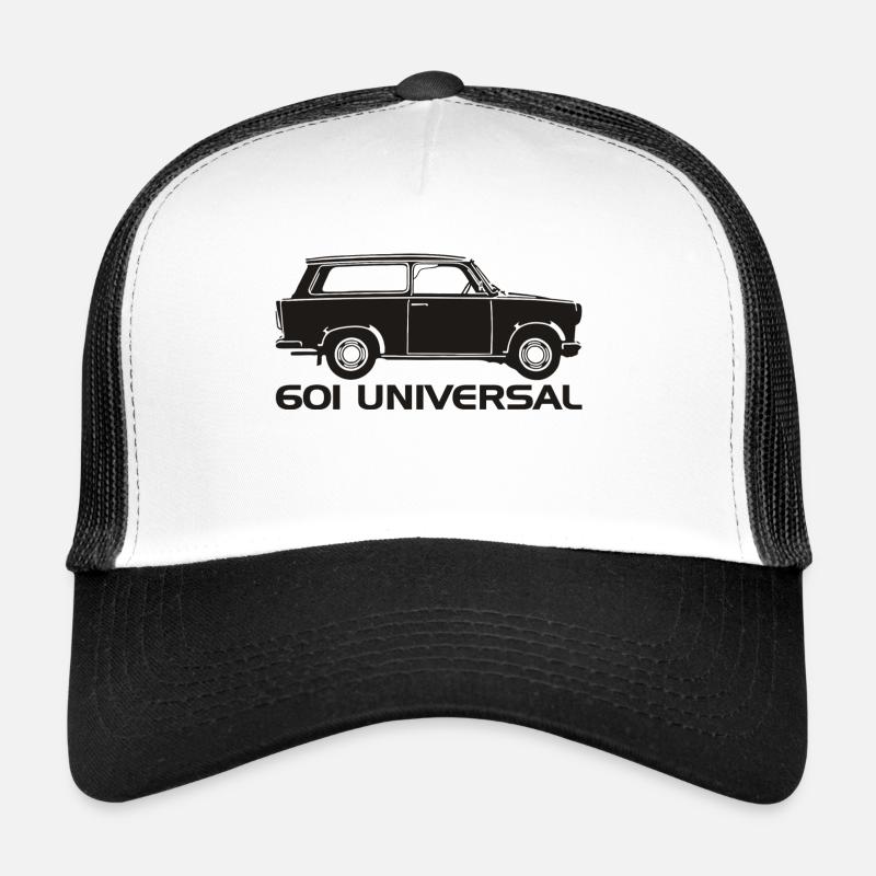 Trabant 601 Kombi Trabi - Trucker Cap - Weiß/Schwarz