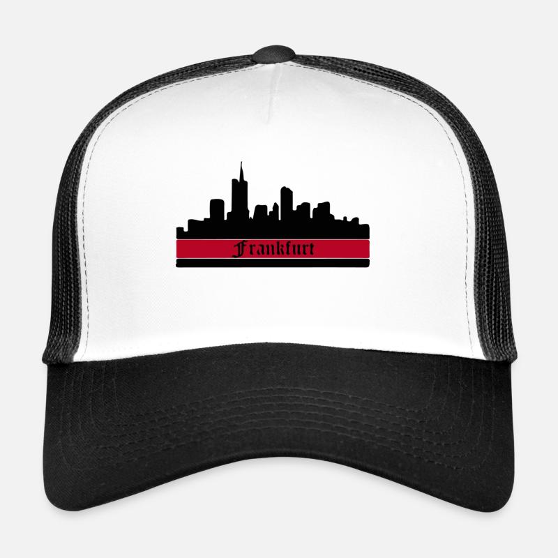 skyline frankfurt - Trucker Cap - Weiß/Schwarz
