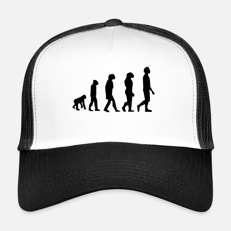 Human evolution Trucker Cap