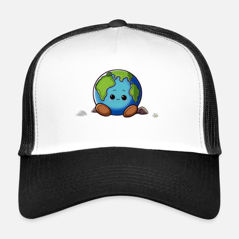 Terre de bande dessinée - Casquette trucker  - blanc/noir