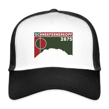 Schneefernerkopf Zugspitze Ascent Hike - Trucker Cap - white/black - Front