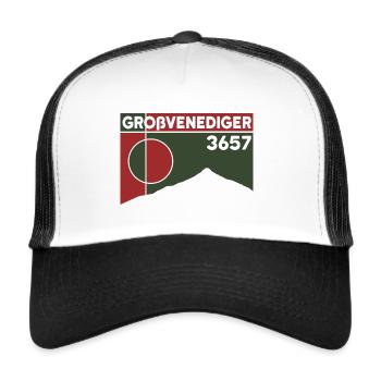 Großvenediger Finisher Mountain Tour High Tour Souvenir - Trucker Cap - white/black - Front