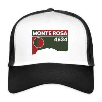 Monte Rosa Monterosa Ascension High Tour Souvenir - Casquette trucker  - blanc/noir - Devant