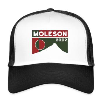 Moléson Höhe Wanderung Wandern Fribourg Souvenir - Trucker Cap - Weiß/Schwarz - Vorne