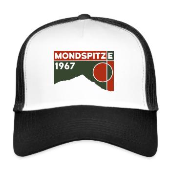 Mondspitze Montagne Randonnée d’altitude Randonnée à ski Bürserberg - Casquette trucker  - blanc/noir - Devant