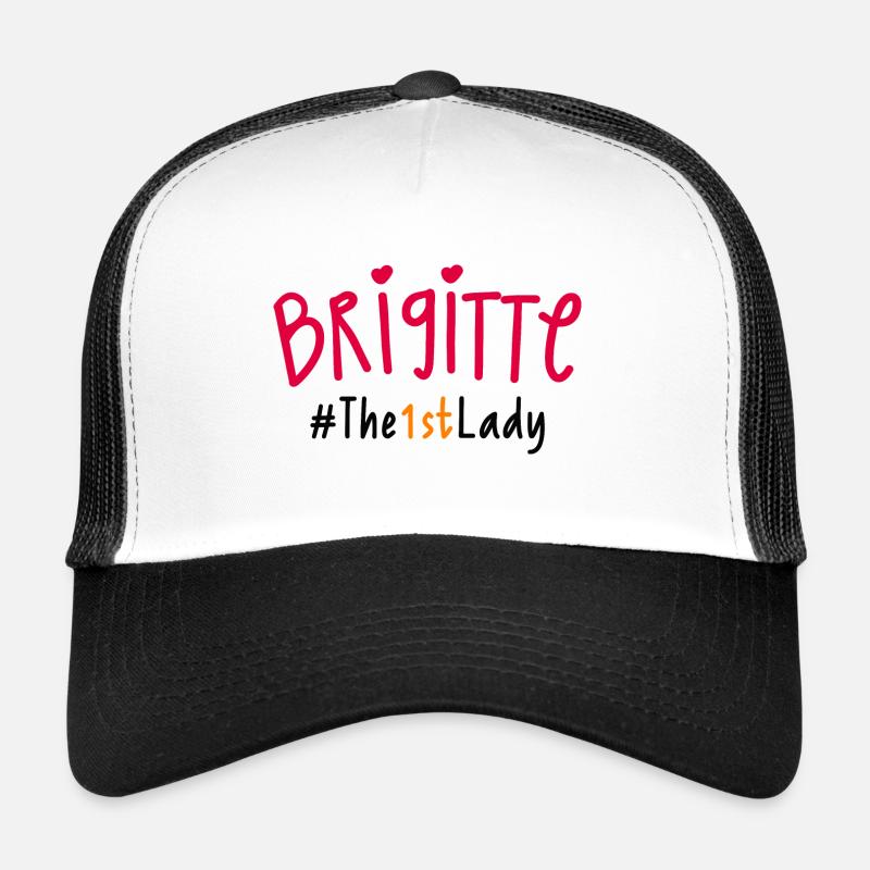 Brigitte, Die 1. Dame - Trucker Cap - Weiß/Schwarz