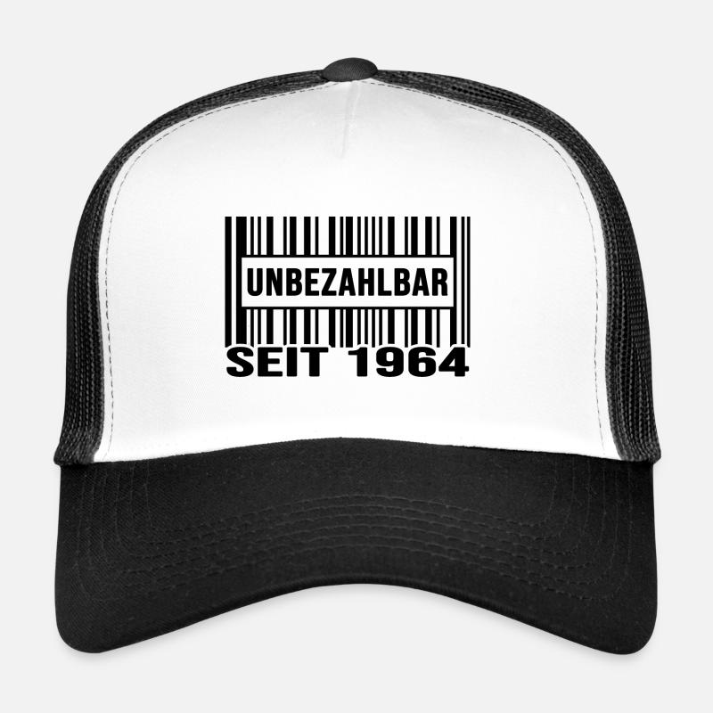 1964 geburtstag unbezahlbar barcode Trucker Cap
