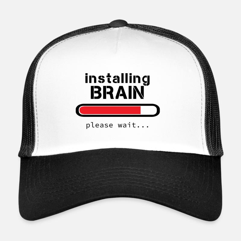 Installing Brain barre rouge Casquette trucker 
