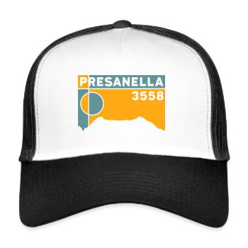 Cima Presanella Ferrata Glacier Trentin Randonnée - Casquette trucker  - blanc/noir - Devant