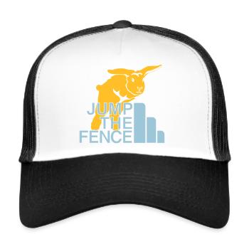 Jump the fence - Trucker Cap - white/black - Front