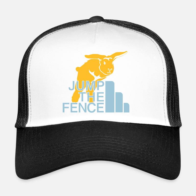 Jump the fence - Trucker Cap - white/black