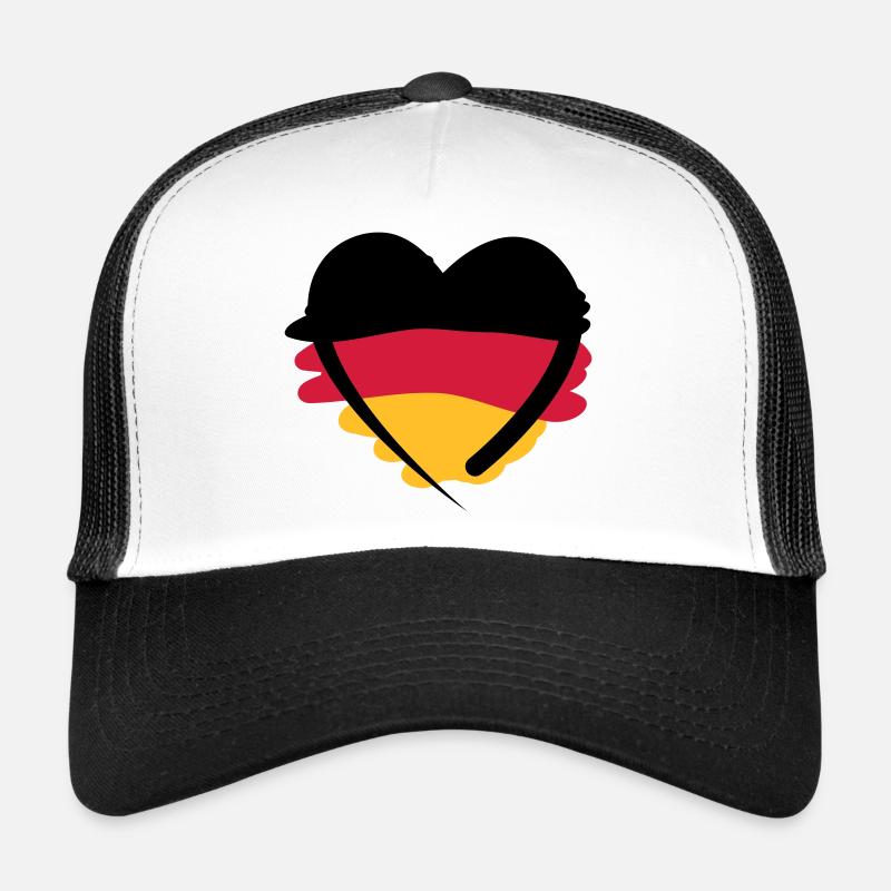 Deutschland Herz Trucker Cap