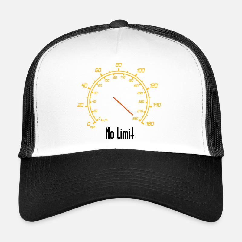 Tacho | No Limit - Trucker Cap - Weiß/Schwarz