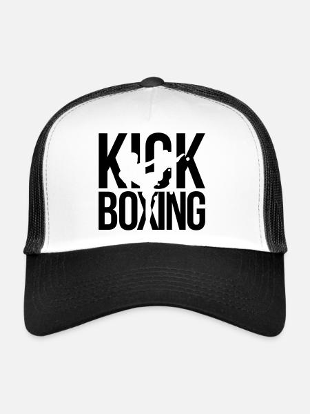 kick boxing - Trucker Cap - white/black - Front