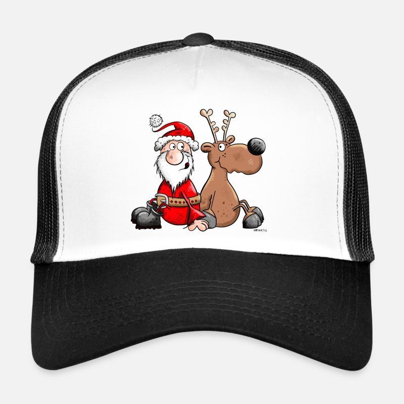 Weihnachts Dreamteam - Trucker Cap - Weiß/Schwarz