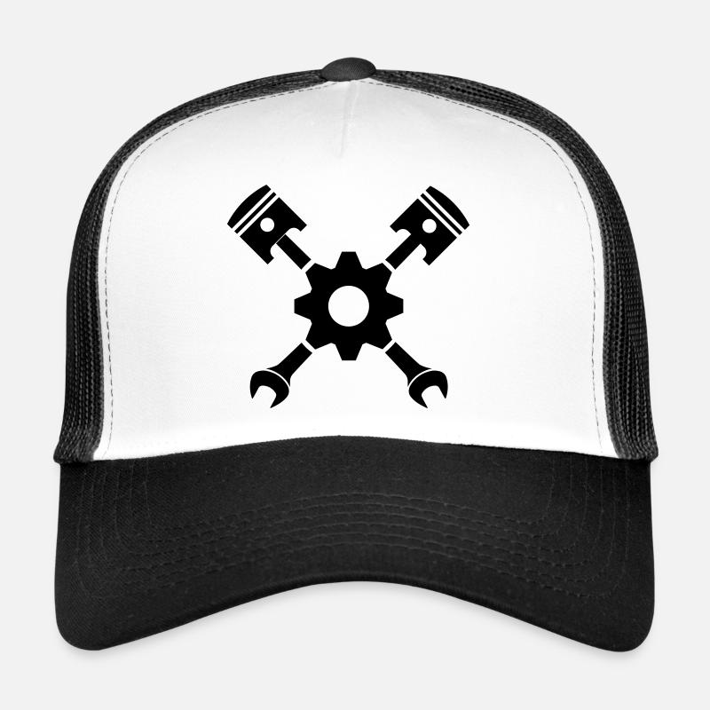 Piston clé croisée avec engrenage Casquette trucker 