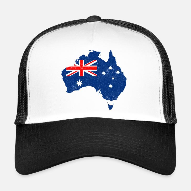 Carte du drapeau de l’Australie Casquette trucker 